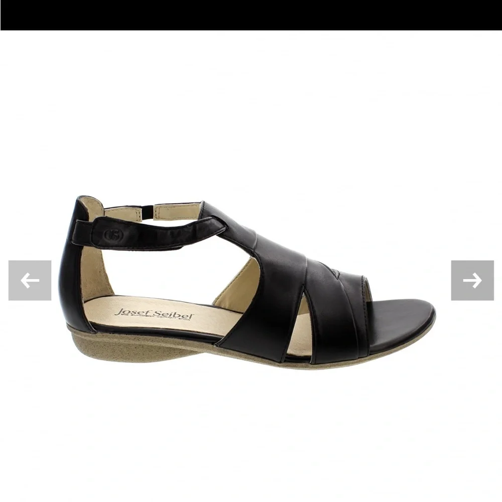 JOSEF SEIBEL Fabia Black Leather‎